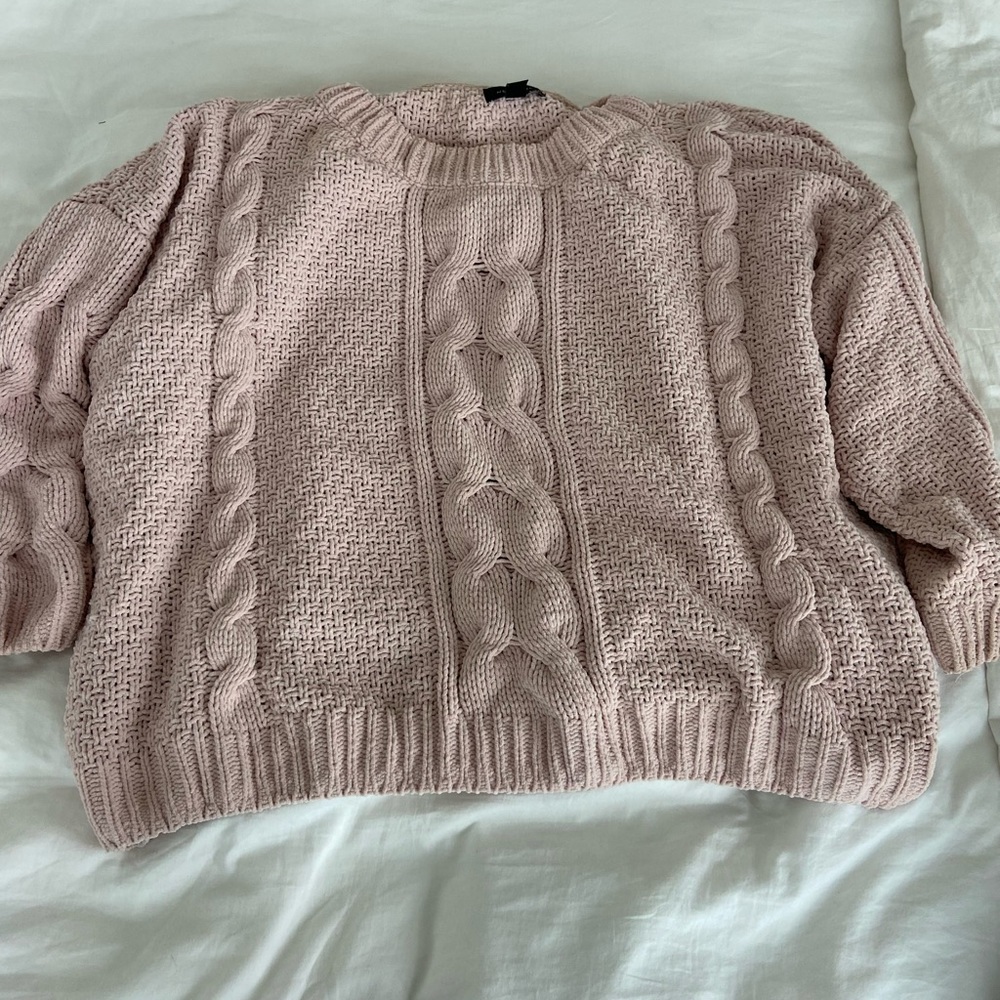 ASOS Pink chunky knit sweater